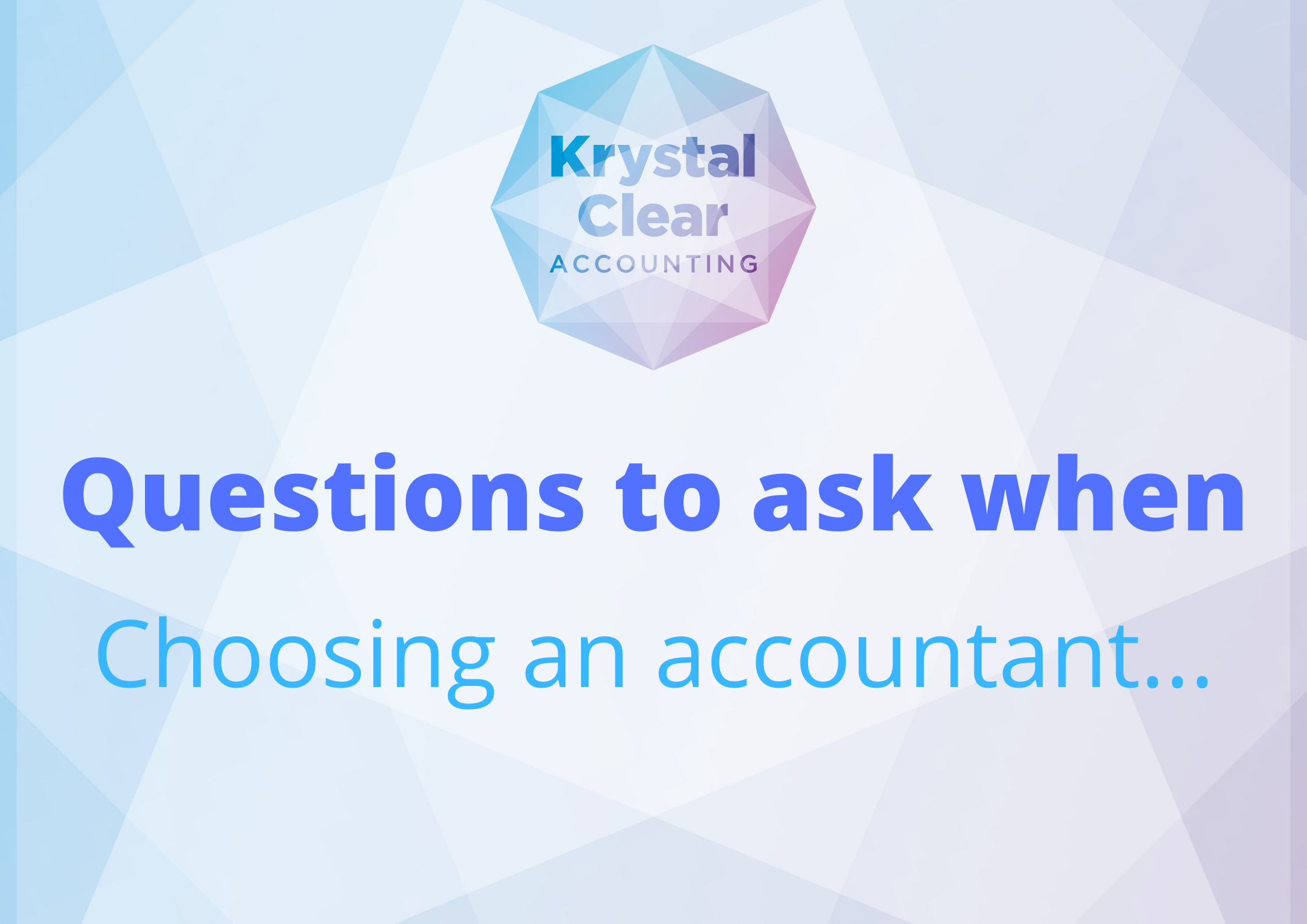 Choosing an accountant