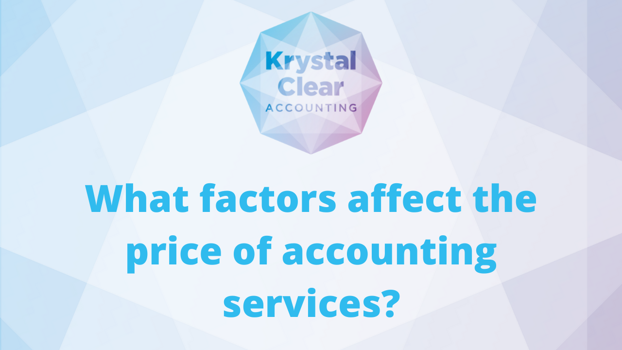 What factors affect the price of accounting services